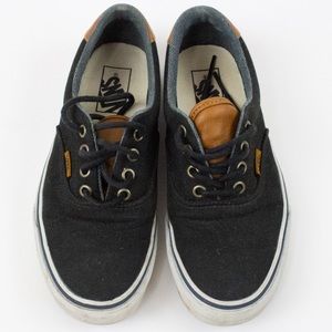 Vans Hipster Brown Leather & Black Canvas